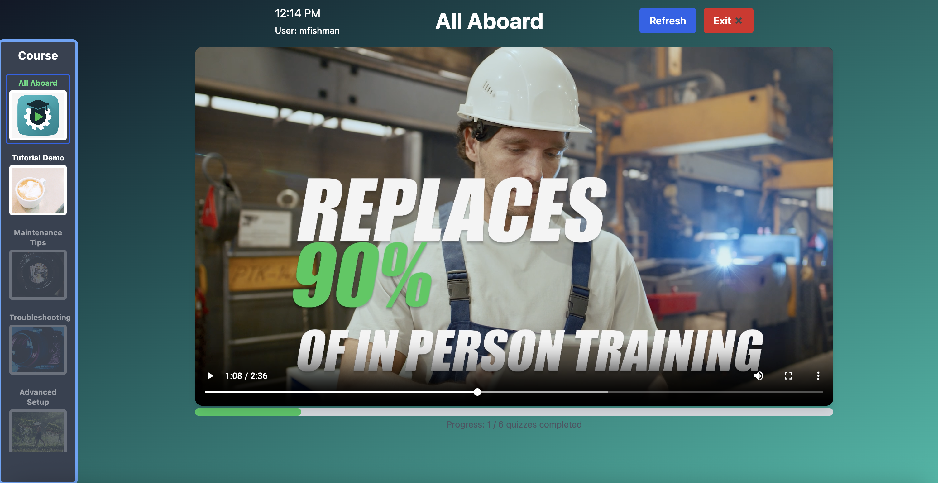All Aboard Workpage with Quiz